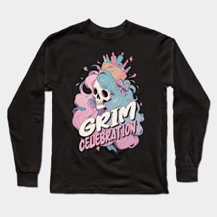 Birthday Skull Fiesta Long Sleeve T-Shirt